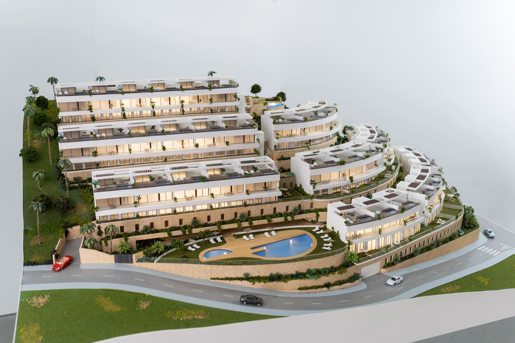 Maquette immobilière du projet The Kos à Fuengirola